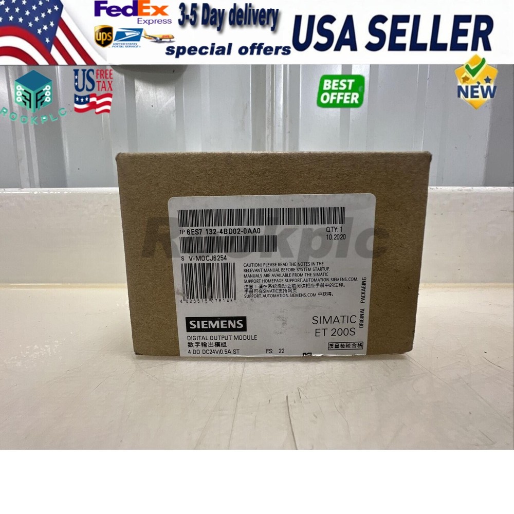 New Siemens 6ES7132-4BD02-0AA0 6ES71324BD020AA0 SIMATIC DP5 electronic module