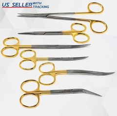 Medical Scissors TC Curved & Straight Dental Surgical Scissor Tijeras Ciseaux CE