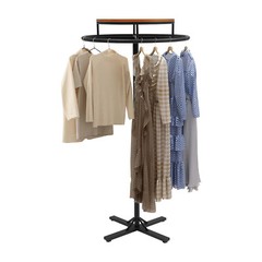 Round Clothing Rack Clothing Display Rack Floor-standing Garment Hanging Rack