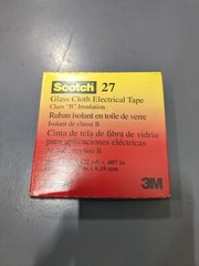 Scotch 3M Glass Cloth Electrical Tape # 27, 66 ft X 3/4″ 3M Class B