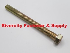 7/16-14 x 5 Tap Bolts Grade 8 Hex Head Screws 7/16x14x5 Full Thread 7/16×14 x 5″