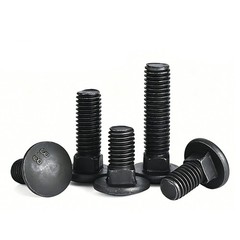 M6 M8 M10 M12 – M24 8.8 Grade Steel Carriage Bolts Cup Square Dome Screws Black