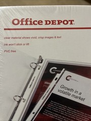 Sheet Protectors 100ct Standard Weight 2.4mil Clear 8.5″x11 & 3 Ring Off.Dep. 🎁