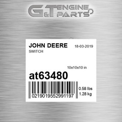 AT63480 SWITCH fits JOHN DEERE (Surplus Open Box)