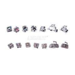 AZDENT Dental Orthodontic Self-Ligating Brackets Braces Roth MBT.022 Hooks 345