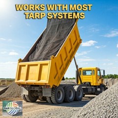 Heavy-Duty Dump Truck Mesh Tarp – Double Pocket Reinforced XTRA STRONG USA MADE
