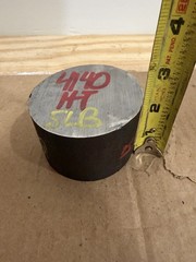 One Piece 4140 Hot Rolled Steel Bar Round Stock Heat Treated 3” OD x ~1 3/4”