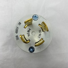 Hubbell L1630P 30A Locking Plug NEMA L16-30P 3P4W