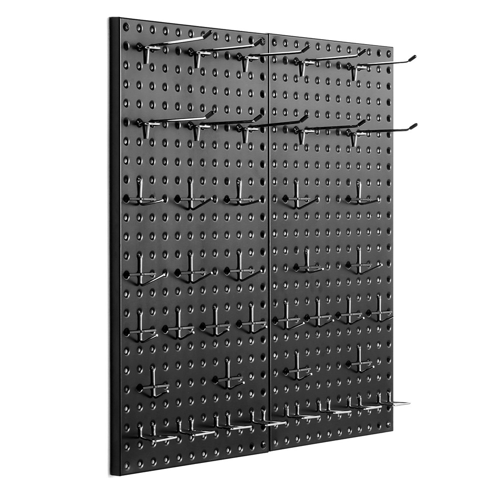 VEVOR Metal Pegboard Panels 2Pcs 24″ x 12″Wall Organizer for Garage Tool Storage