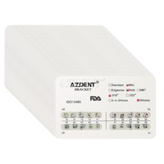 10X Soportes de Dental Ortodoncia Mini/Estándar Roth/MBT.018/022 Ganchos 3/345