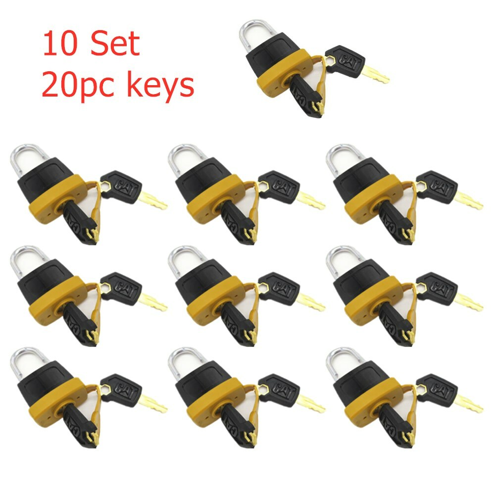 10 set Padlock Pad Lock 20keys For Caterpillar 5P8500 5P8501 246-2641 New Style