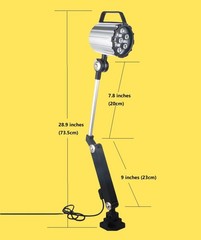 XUNDE12W 110V-220V IP68 Machine Lighting Adjustable Aluminum Alloy LED Silver