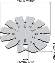 Stainless Steel Bevel Gauge – 15°-120° Knife & Axe Angle Finder | Precision Tool