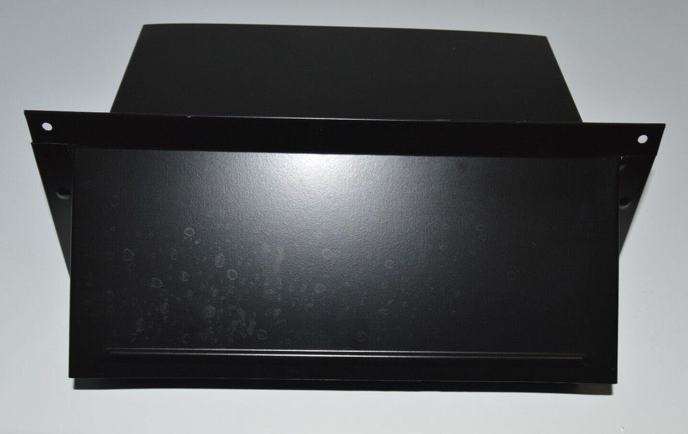 NuVent NXW301BL 3-1/4″X 10″ Black Metal Wall Cap Vent w/Spring Controlled Damper