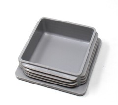 3″ Square Tubing Caps Plastic end caps for square tubing 3×3 8-14 Plug tube cap