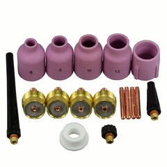 Jumbo Large Gas Lens Collet Body Alumina Cup WP 9 20 25 TIG Welding Torch 17pcs