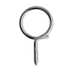 100-Pack 2″ inch Bridle Rings Threaded Wood Screw for Low Voltage Cable Support