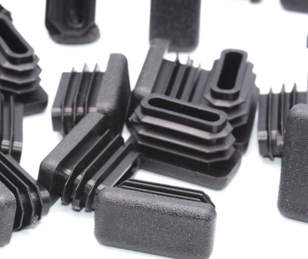 1″ x 1/2” Rectangle Tube Plugs Rectangular Tubing Cap Various Pack Sizes