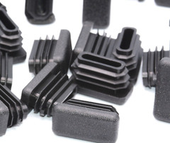 1″ x 1/2” Rectangle Tube Plugs Rectangular Tubing Cap Various Pack Sizes