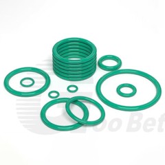 3.55mm Cross Section Metric FPM FKM Rubber O-Rings 3mm-390mm ID 75 Shore A Green