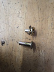 100 New Steel Pre-Bulbed Cross Nuts Zinc Yellow (Plus Nuts/ Threaded Inserts)