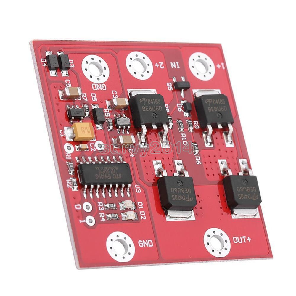 DC 12V 8A Dual-Sources Automatic Transfer UPS Switch Battery Power Supply Module