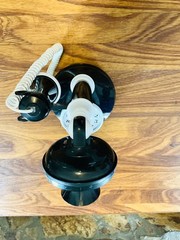 Repurposed Candlestick Western Electric Clock Classic Black Telephone Clock