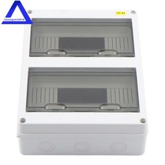 24 Way Power Distribution Box W/ Din Rail For Indoor and Outdoor Waterproof IP65