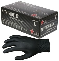 MCR Saftey 6 Mil Nitrile Disposable Gloves 6016BL 100PK W/ Full Texture Grip