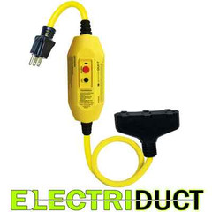 GFCI Inline 15 Amp with 2 FT Triple Tap Cord – Electriduct