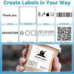 2″x2″ White Square Direct Thermal Labels For Zebra & Rollo Printers 700/Roll