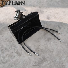 TYPHON 600mm Tilting Bucket 23in Hydraulic Buckets Attachment For Mini Excavator