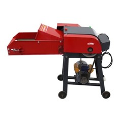 4-Blades Corn Straw Chaff Hay Cutter Pulverizer w/Belt Conveyor 220V 400-800kg/h