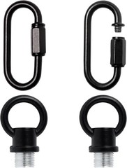 Hook Rings for Light Fixture M10/M12 Available Pack of 2 with 2 Link Black