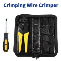 Ratchet Crimper Plier Crimping Tool Cable Wire Connectors Electrical Terminals