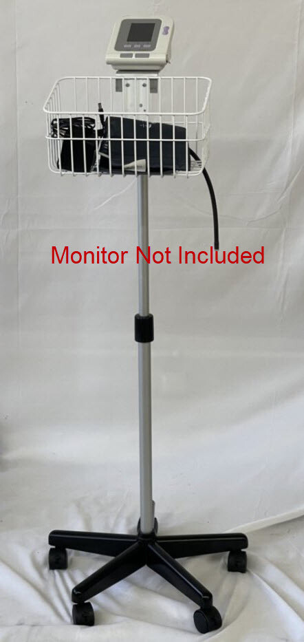 Small roll stand for Contec 08A bp monitor with basket