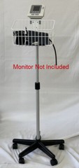 Small roll stand for Contec 08A bp monitor with basket
