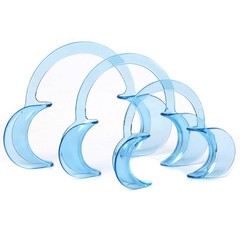 3 Pack Dental Mouth Opener Cheek Retractors C Shape S M L Blue NEW