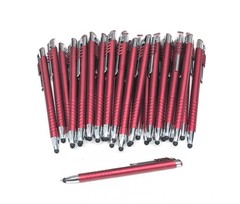 30 Misprint Stylus Tip Click Pens NITROUS Hub Pen Lot METALLIC GARNET RED