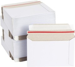 6×8 Rigid Mailers, 450 GSM Self Adhesive Stay Flat Cardboard Envelopes rigid