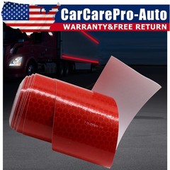 high Visibility Red Safety Warning Reflective Tape 10Ft Truck Conspicuity
