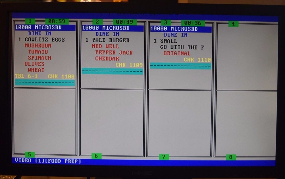 UNIVERSAL Kitchen Video KDS, KVS WORKS W/ MOST POS systems – NEW – LTD Supply