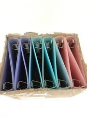 NEW Fashion Everbind 1.5″ Ombre Smoke Binders, Red Blue Purple 12 Pack FREE SHIP