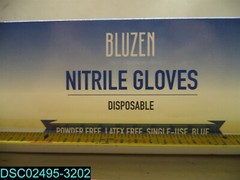 QTY=2000: (20 X 100) Bluzen Disposable Powder & Latex Free Nitrile Gloves Large