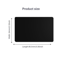 20 Pack Premium Blank CR80 30Mil CR8030 Graphic Quality Black PVC Plastic Cards