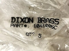 Dixon Brass Hose Pipe Fitting 1041006C [Lot of 5] NOS
