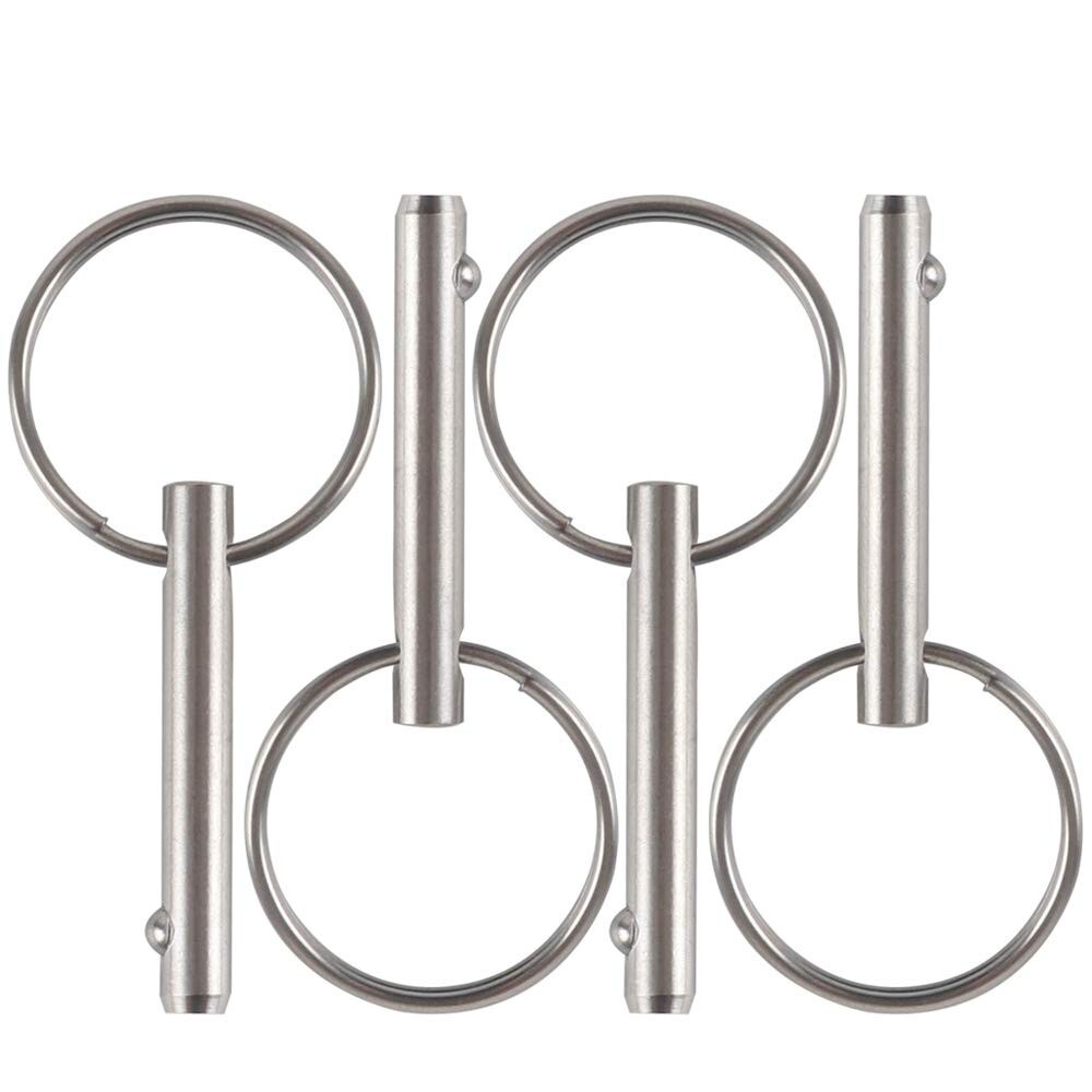 Small Quick Release Pin 3/16″ Stainless Steel, Bimini Top Marine Hardware 4 Pack