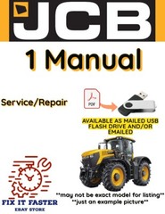 JCB 8280 FASTRAC TRACTOR SERVICE REPAIR SHOP MANUAL PDF USB