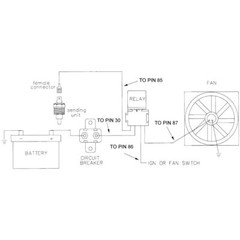 RADIATOR TEMP-ERATURE SENSOR ELECTRIC COOLING FAN GROUND-ING THERMO-STAT SWITCH