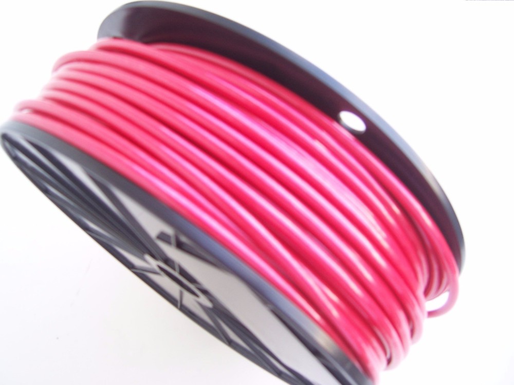 RED Vinyl Coated Wire Rope Cable , 1/8″ – 3/16″, 7×7, 500 ft reel